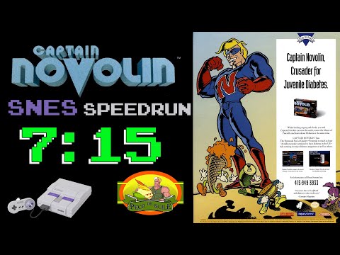 Captain Novolin (SNES) Speedrun in 7:15 for Novolin November