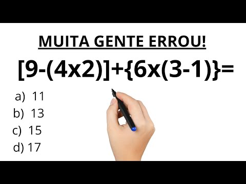[9-(4x2)]+{6x(3-1)}=?  Expressão numérica. Você sabe resolver?