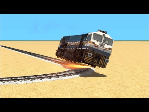 TRAINS Vs SHARP U TURN - Train Crashes — Train Simulator Classic - Indian Railways 2022