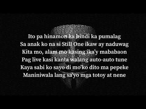 Dear totoy brown - Hambog ng Sagpro (Skusta Clee Diss.) with lyrics