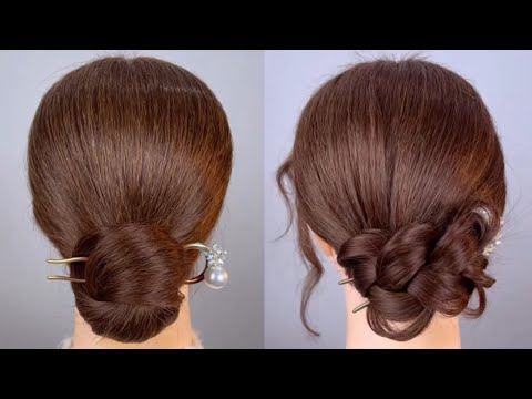 Beautiful Messy Bun Hairstyle For Girls | Very Easy Juda Bun Style