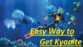 Subnautica - Easiest Way to Get  Kyanite Without the Mk 2 Deep Module - 900 Meters Only