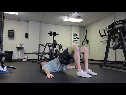 Watch the glute bridge demonstration