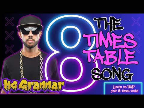 Learn Your Eight Times Table in Rap! | MC Grammar 🎤 | Educational Rap Songs for Kids 🎵