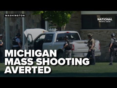 Mass shooting averted in Michigan after man drives truck into church, opens fire
