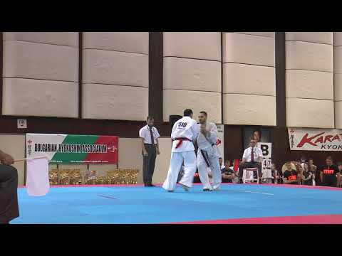 Kirill Psarev vs. Alum Yunusov. 32 European Weight Category Karate Championships