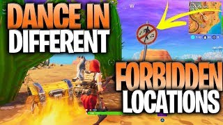 All 7 Forbidden Sign Locations - &quot;Dance In Different Forbidden Locations&quot; (Season 7 Week 1)