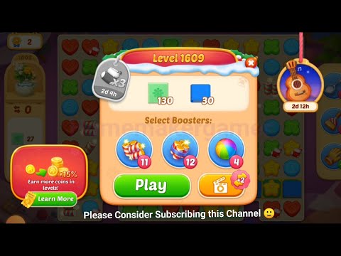 Matchington Mansion Level 1609, Level 1611(Hard Level) & Level 1612 - iOS/Android