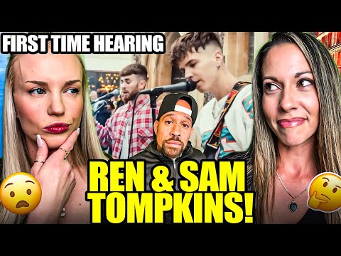 American GIRLS never HEARD Ren & Sam Tompkins! This Busking BLEW their MINDS @NaturalBornReactors