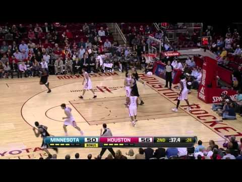 Ricky Rubio vs Houston Rockets 01-30-12 Highlights NBA