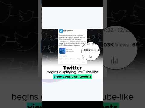 Twitter begins displaying YouTube-like view count on tweet #shorts #youtube #ytshorts #youtubeshorts