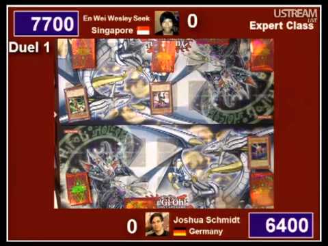 Yu-Gi-Oh! WC2012 - Third place - En Wei(Singapure) vs Schmidt(Germany) - Duel 1 (by mikelkaiba3)