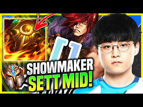 SHOWMAKER PICKS SETT WITH NEW ITEM SUNFIRE AEGIS! - DWG ShowMaker Plays Sett Mid vs Pantheon!