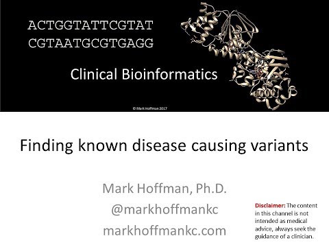 Clinical Bioinformatics - Finding known variant