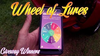 Spin The Wheel and Lure Giveaway Winners