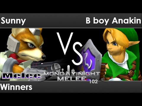 MNM 102 - Sunny (Fox) vs B-boy Anakin (Link) Winners - Melee