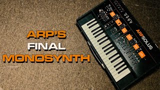 Video thumbnail for ARP'S FINAL MONOSYNTH by Alex Ball