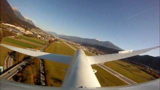 preview picture of video 'GOPRO HD  Gliding a traffic circuit in LOWI /  Segelfliegen in Innsbruck'