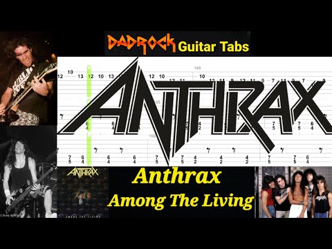 Among The Living - Anthrax - Guitar + Bass TABS Lesson