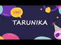 Happy Birthday To Tarunika Birthday Wish From Birthday Bash
