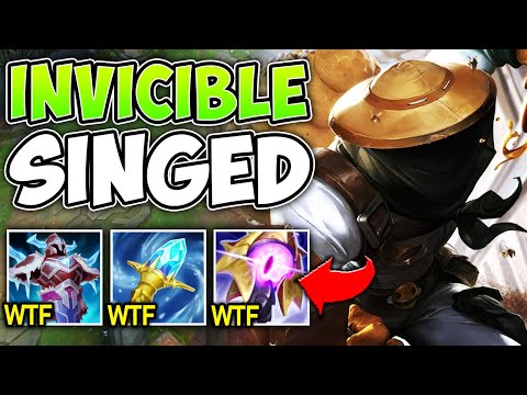 THIS SINGED BUILD WILL 100% BE NERFED! (ACTUALLY UNKILLABLE) - League of Legends