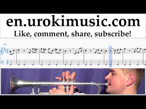 Trumpet lessons Beethoven - Für Elise Sheet Music Tutorial Part#2 um-b352
