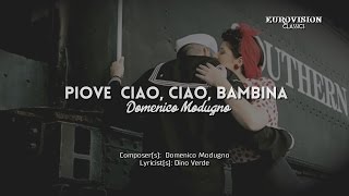 03) ITALY "Piove (Ciao, ciao bambina)" - Domenico Modugno (Lyrics) [Eurovision 1959] HD