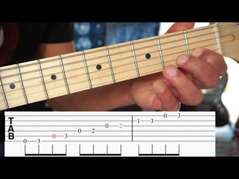 Die 5 Positionen der A Moll Pentatonik - die erste Position + TABS