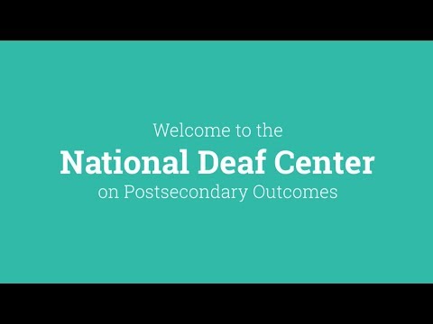 Welcome to the National Deaf Center