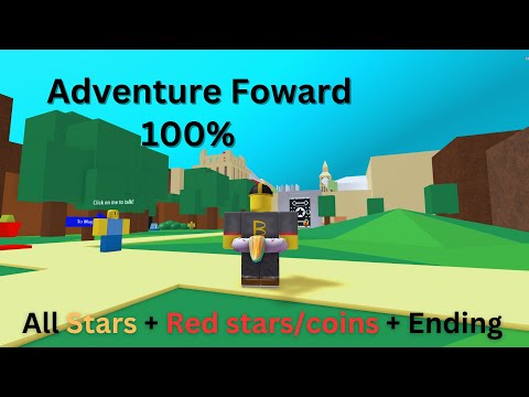 Adventure Forward 1 100% (All stars + Red coins/stars + Ending)