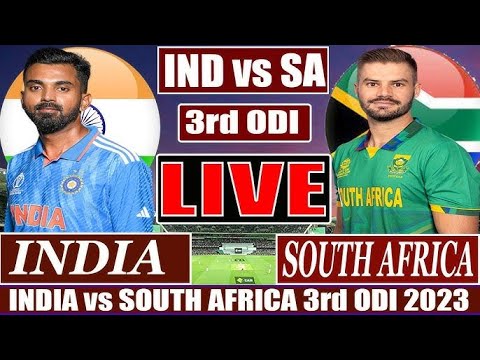 🛑Live India vs South Africa 3rd ODI Match | ind vs sa LIVE Score & Commentry  #indvssa #cricketlive