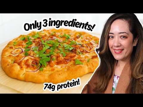 This New Stuffed High Protein Pizza Crust is Only 3 Ingredients!