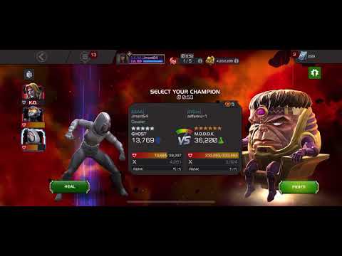 R5 Ghost vs 6* MODOK AW Boss