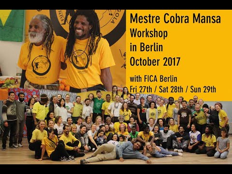 Visita de Angola – Berlin Workshop 2017 – Mestre Cobra Mansa