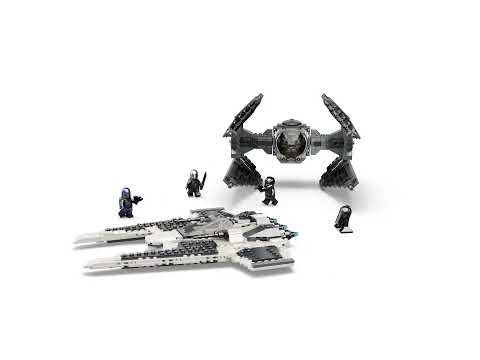 Vidéo LEGO Star Wars 75348 : Le chasseur Fang Mandalorien contre le TIE Interceptor