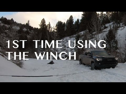 Testing out my Toyota Tacoma Hidden Winch!