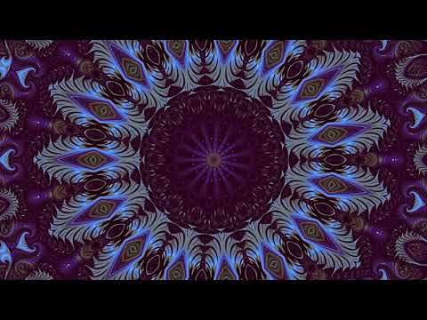 2Hr Sleep Sounds with 4K Psychedelic Visuals Mandala - Healing Psyart Video - Visualize Happiness