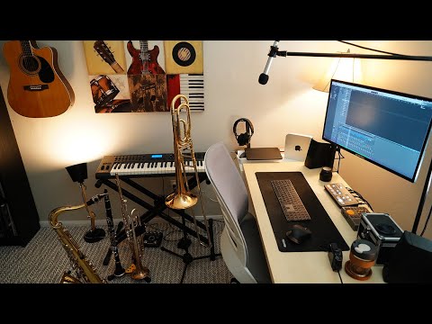 HOME OFFICE SETUP TOUR - How I Teach Music Online | Make Videos