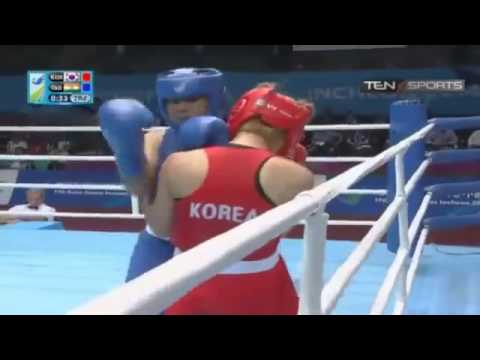 Sarita Devi Laishram vs Ji Na Park semifinal 30 September, 2014 Asian Games Korean matchfix