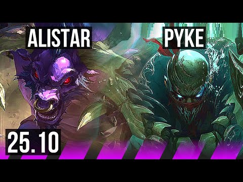 ALISTAR & Jhin vs PYKE & Lucian (SUP) | KR Challenger | 25.10