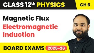 Magnetic Flux - Electromagnetic Induction | Class 12 Physics Chapter 6 | CBSE 2024-25