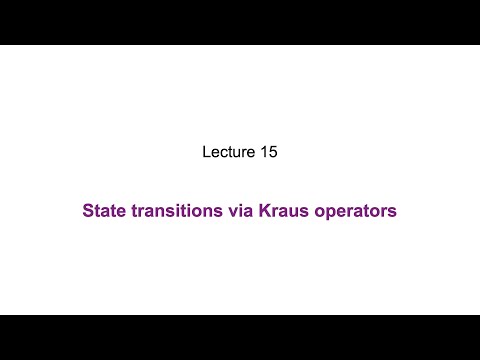 15: State transitions via Kraus operators