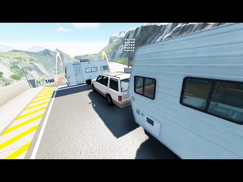Epic High Speed Jumps - Car Jump Arena #05 - BeamNG Drive