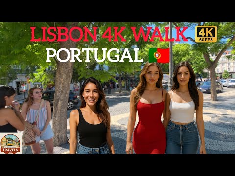 [4K] Walking Tour Lisbon, Portugal 🇵🇹 | From Rossio Square to Restauradores Square | City Walk 2025