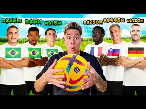 JOGADORES BRASILEIROS vs EUROPEUS vs YOUTUBERS *MUITO EMOCIONANTE 😱