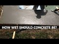 How Wet Should My Concrete Mix Be?