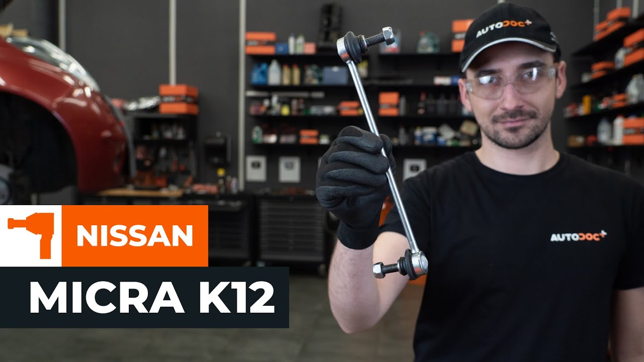 Kuidas vahetada Nissan Micra K12 esi-stabilisaatori varras – õpetus