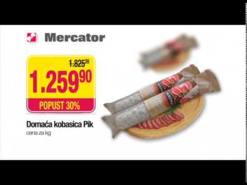 Mercator vikend akcija: Svinjski kare, Kobasica, Ajvar, Špagete