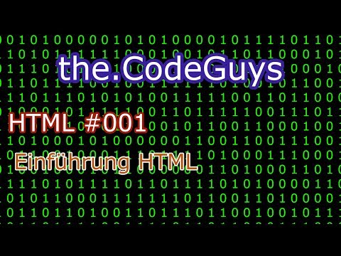 HTML #001 - Einführung HTML