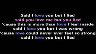 Michael Bolton Ft. Agnes Monica - Said I Love You But I Lied (With Lyrics/HD)